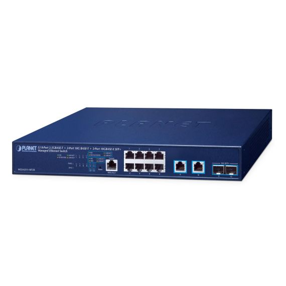 PLANET Layer 3 8-Port 2.5GBASE-T +, Managed, L3, | MGS-6311-10T2X