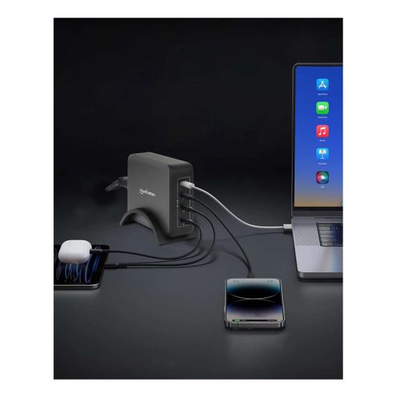 Manhattan Four USB-C PD Ports with up to 140 W per Port, | 102667