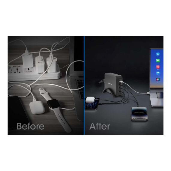 Manhattan Four USB-C PD Ports with up to 140 W per Port, | 102667