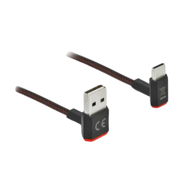 Delock Easy - USB cable - USB (M) up/down angled, reversi | 85274