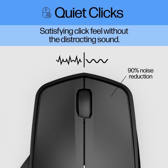 HP Silent 280M - Mouse - wireless - USB wireless re | 19U64AA#ABB