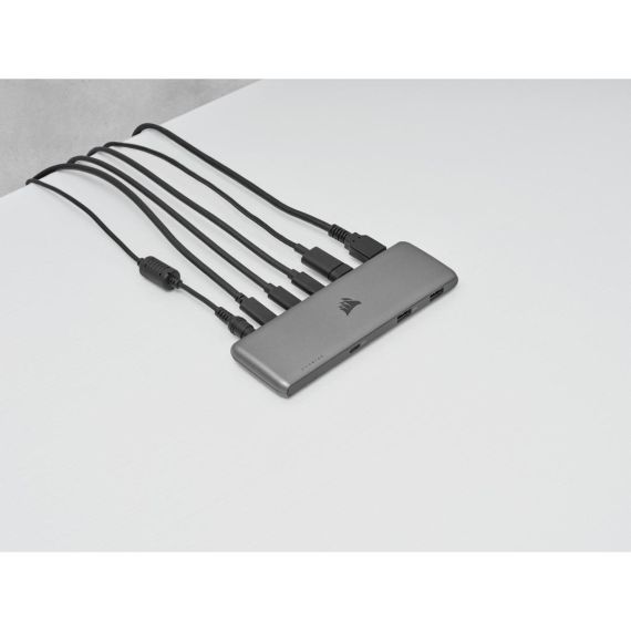 CORSAIR USB100 - Hub - 4 x SuperSpeed USB 3.0 + 3 | CU-9000003-EU
