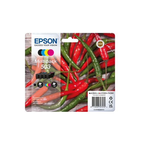 Epson 503 Multipack - 4-pack - black, yellow, cyan | C13T09Q64010