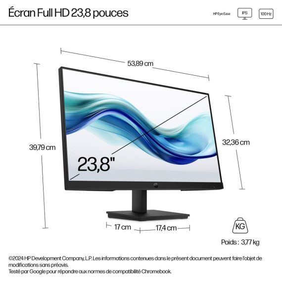 HP 324pf - Series 3 Pro - LED monitor - 24" (23.8"  | 9U5J5UT#ABB