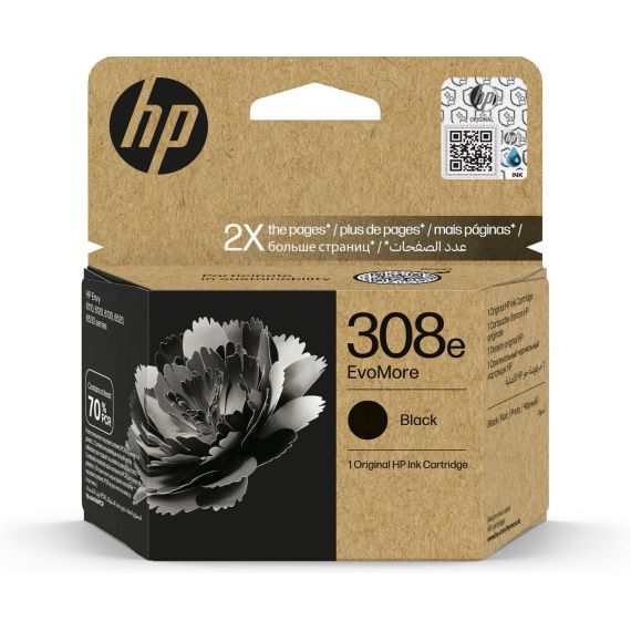 HP 308e EvoMore - Black - original - ink cartridge | 7FP22UE#CE1