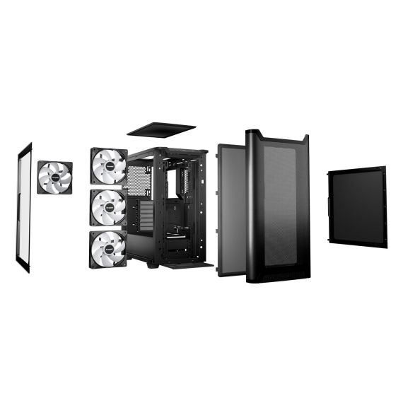 be quiet! Pure Base 501 DX Black, Midi Tower, PC, Black,  | BGW76