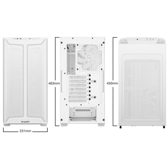 be quiet! Pure Base 501 DX White, Midi Tower, PC, White,  | BGW77
