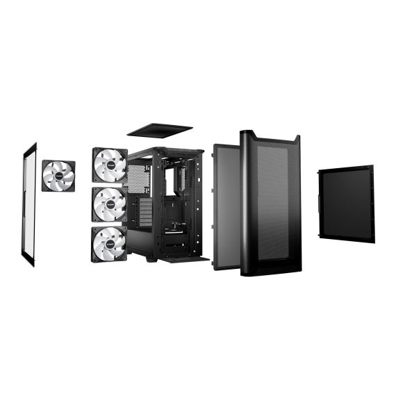 be quiet! Pure Base 501 LX Black, Midi Tower, PC, Black,  | BGW78