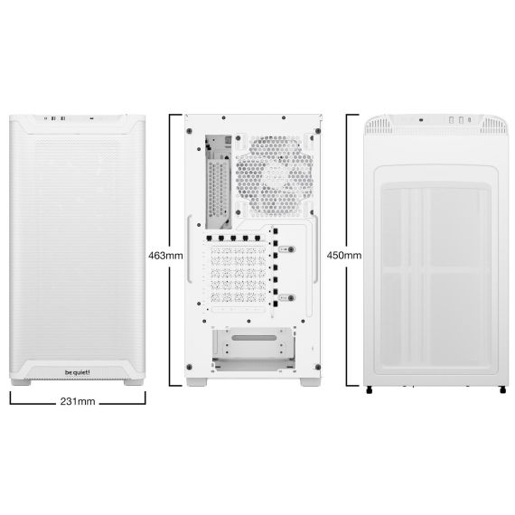 be quiet! Pure Base 501 LX White, Midi Tower, PC, White,  | BGW79