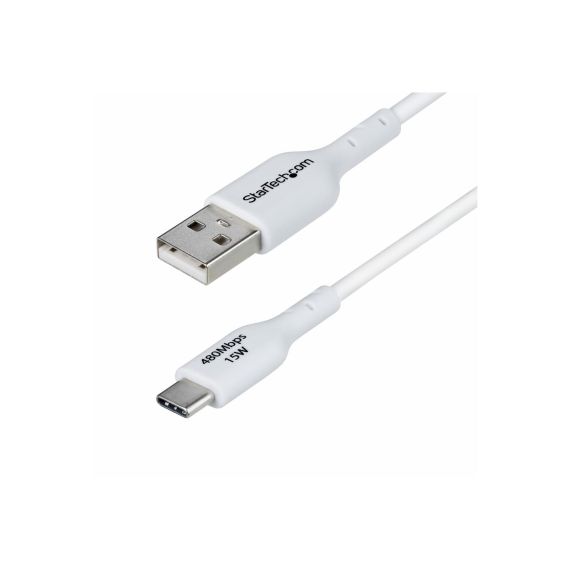 StarTech.com 3ft (1m) White USB-A to USB-C Chargi | USB2AC1MNCWHE