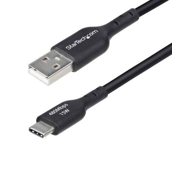 StarTech.com 2m (6.6ft) USB-A to USB-C Charging Cabl | USB2AC2MNC