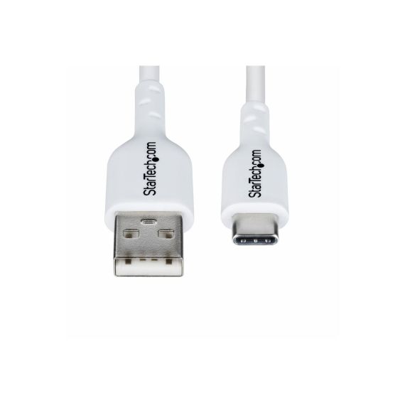 StarTech.com 2m (6.6ft) White USB-A to USB-C Char | USB2AC2MNCWHE