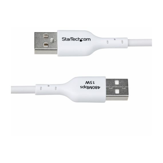 StarTech.com 2m (6.6ft) White USB-A to USB-C Char | USB2AC2MNCWHE