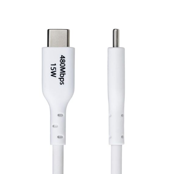StarTech.com 2m (6.6ft) White USB-A to USB-C Char | USB2AC2MNCWHE