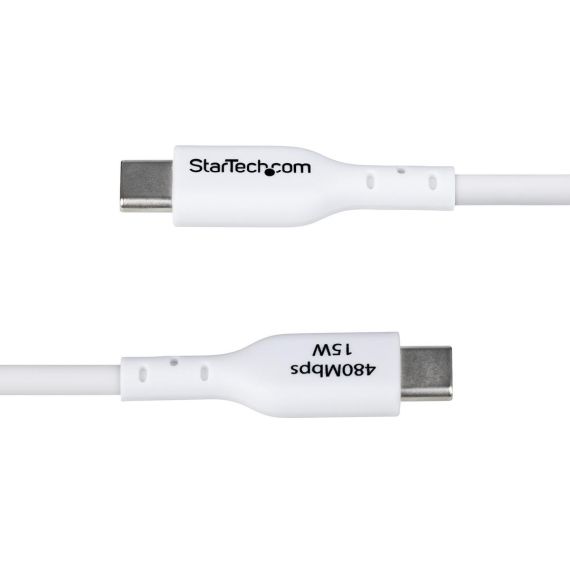 StarTech.com 2m (6.6ft) White USB-A to USB-C Char | USB2AC2MNCWHE