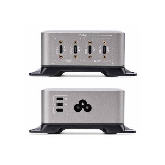 StarTech.com 4-Port USB-C Charger, 240W To | 424DEU-USB-C-CHARGER