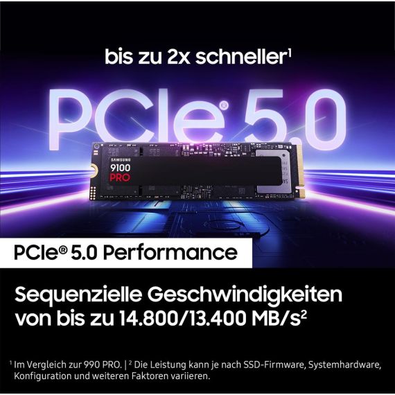 Samsung 9100 PRO PCIe® 5.0 NVMe™ M.2 SSD - 1 TB / 1 | MZ-VAP1T0BW