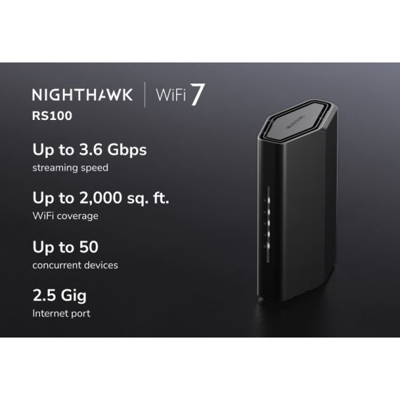 NETGEAR Nighthawk , Wi-Fi 7 (802.11be), Dual-band  | RS100-100EUS