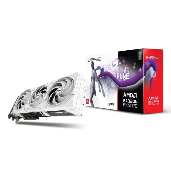 Sapphire PURE Radeon RX 9070, Radeon RX 9070, 16 G | 11349-02-20G