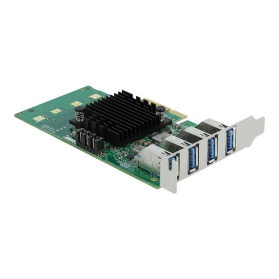 Delock PCI Express x4 Card to 4 x external USB 3.0 Quad C | 89048