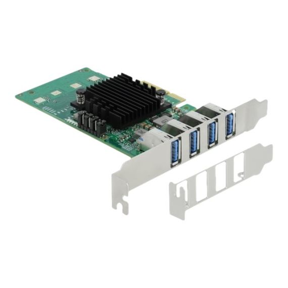 Delock PCI Express x4 Card to 4 x external USB 3.0 Quad C | 89048