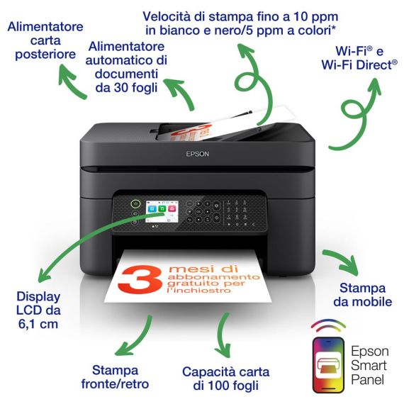 Epson WorkForce WF-2950DWF - Multifunction printer - | C11CK62402