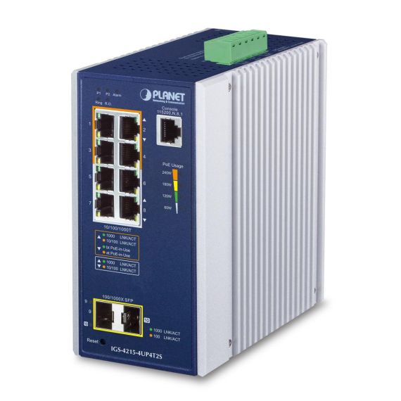 PLANET IGS-4215-4UP4T2S, Managed, L2/L4, Gigabit Ethernet (10/100