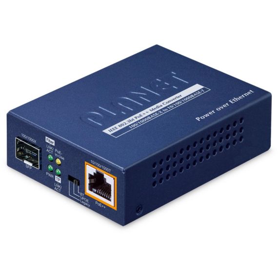 Planet 1-Port 100/1000X SFP to 10/100/1000T 802.3b | GUP-805A-60W
