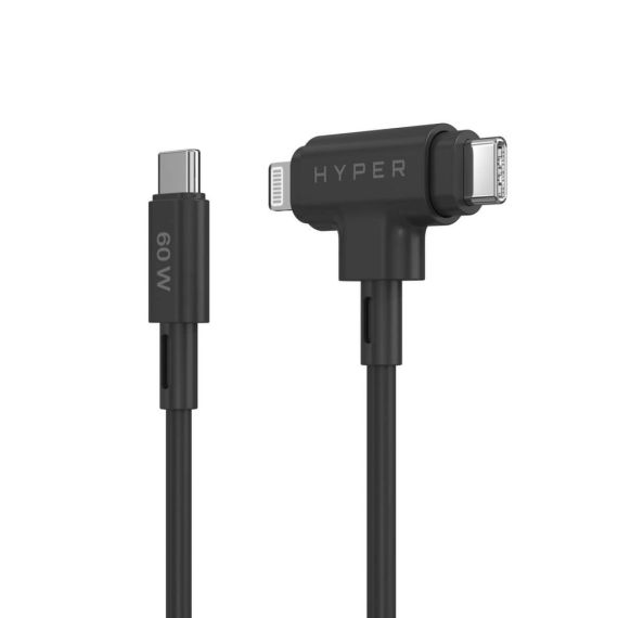 HyperJuice - Lightning cable - 24 pin USB-C male to  | HJ4010BKGL