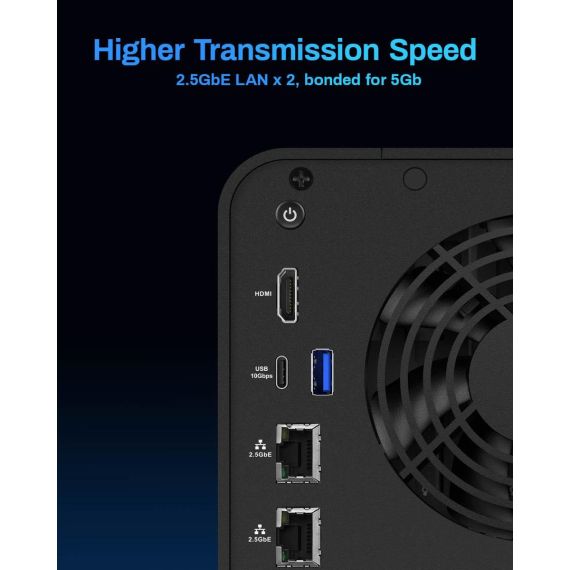 TerraMaster F6-424 SMB NAS 6-Bay - High Performance 6 Bay NASThe