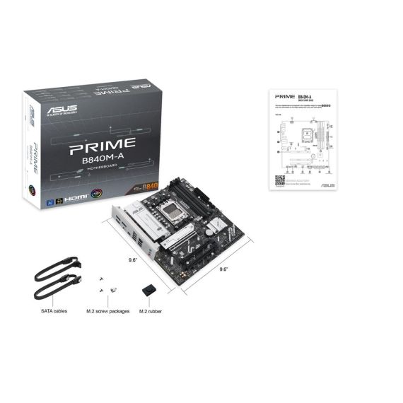 micro ATX - Socket AM5 - AMD B840 Chipset - USB | 90MB1J10-M0EAYC