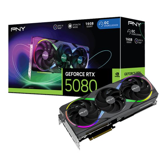 PNY GeForce RTX 5080 ARGB OC - Graphics card | VCG508016TFXXPB1-O