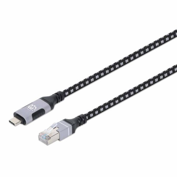 Manhattan USB-C to Gigabit Ethernet Network Cable, 2m 394826