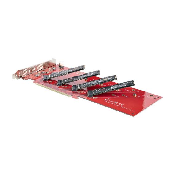 StarTech.com Quad M.2 PCIe Adapter Card, x1 | QUAD-M2-PCIE-CARD-B