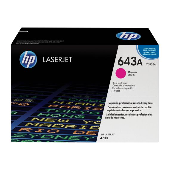 HP 643A - Magenta - original - LaserJet - toner cartridge (Q5953A
