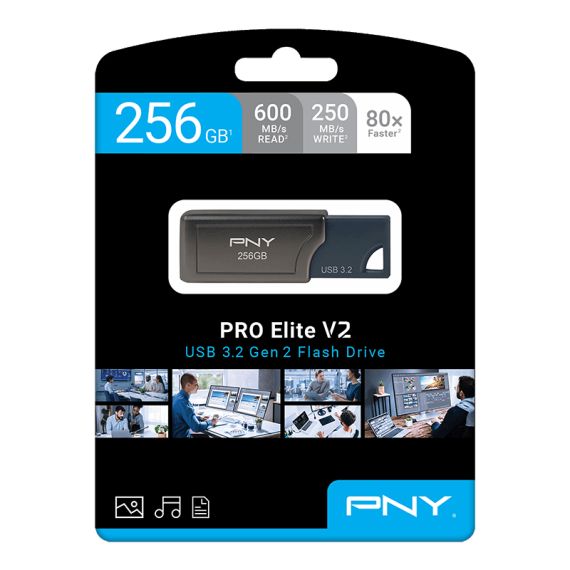 PNY PRO Elite V2 / 256 GB / USB Type-A / 3.2 Ge | P-FD256PROV2-GE