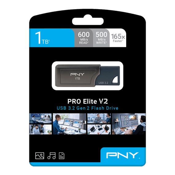 PNY PRO Elite V2 - USB flash drive - 1 TB - USB | P-FD1TBPROV2-GE