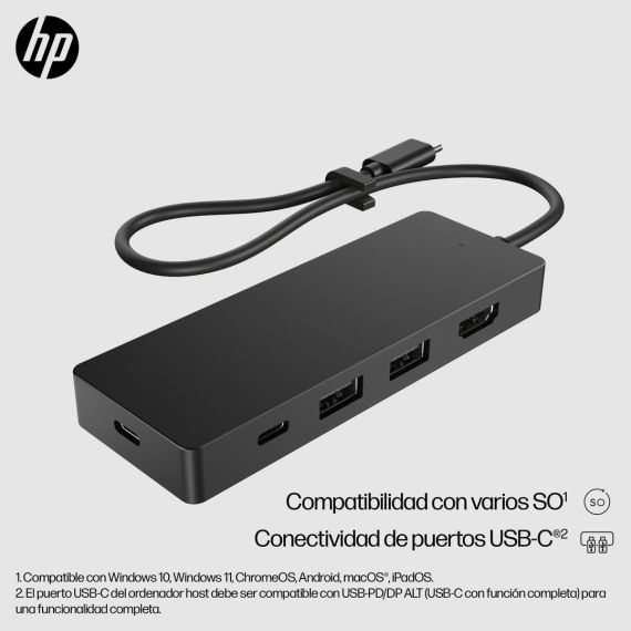 HP Travel Hub G3 - Port replicator - USB-C - HDMI - Sma | 86S97UT