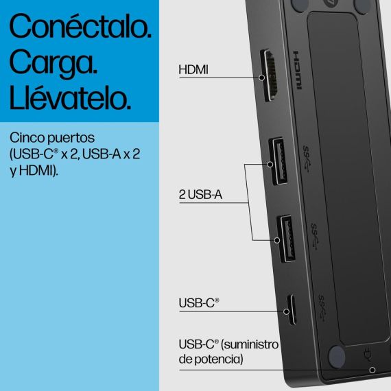 HP Travel Hub G3 - Port replicator - USB-C - HDMI - Sma | 86S97UT