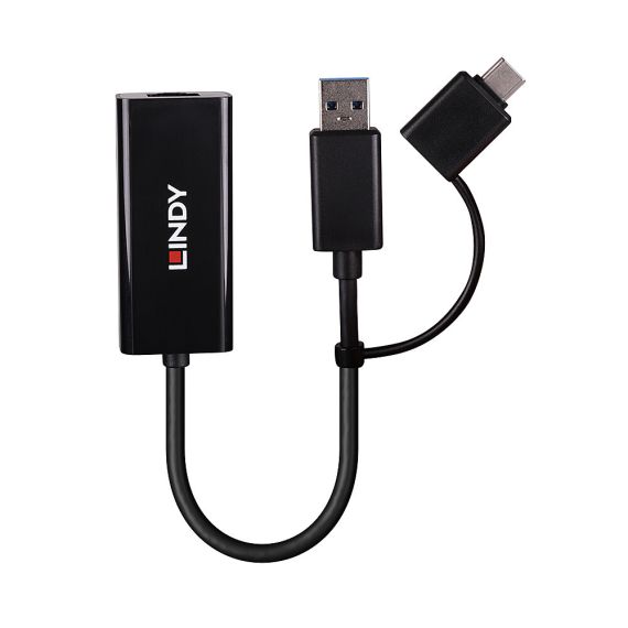 Lindy USB 3.2 Gen 1 Gigabit Ethernet Converter / Wired /  | 43412