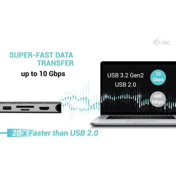 i-tec Metal USB-C Nano 3x Display Dock, 2x  | C31NANOTRIPLEDOCKPD