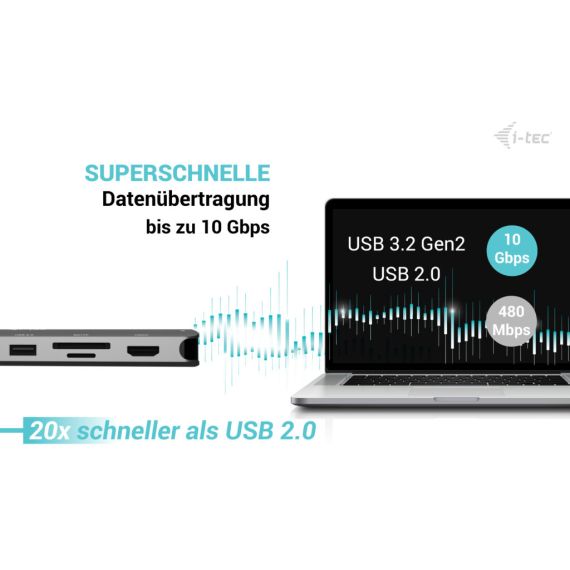 i-tec Metal USB-C Nano 3x Display Dock, 2x  | C31NANOTRIPLEDOCKPD