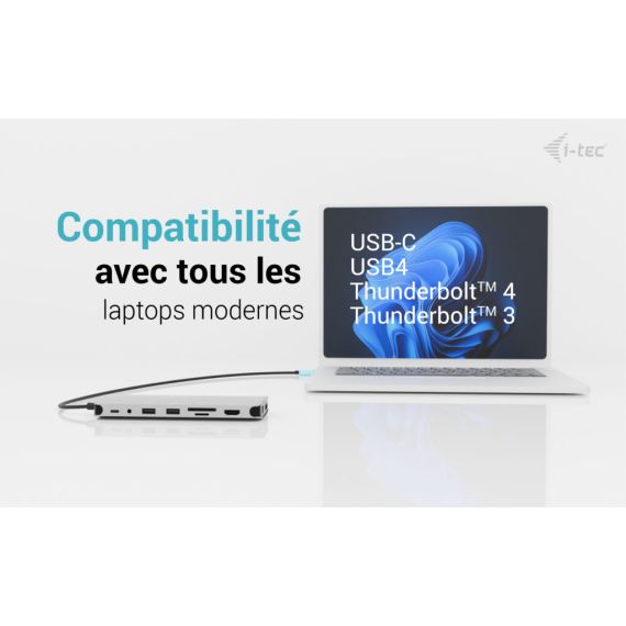i-tec Metal USB-C Nano 3x Display Dock, 2x  | C31NANOTRIPLEDOCKPD