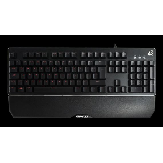 QPAD MK-40 - Keyboard - backlit - USB - German | 9J.P7N81.K0G