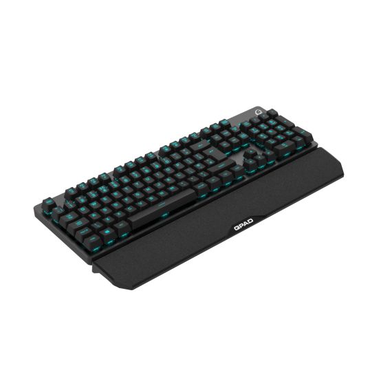 QPAD MK-40 - Keyboard - backlit - USB - German | 9J.P7N81.K0G