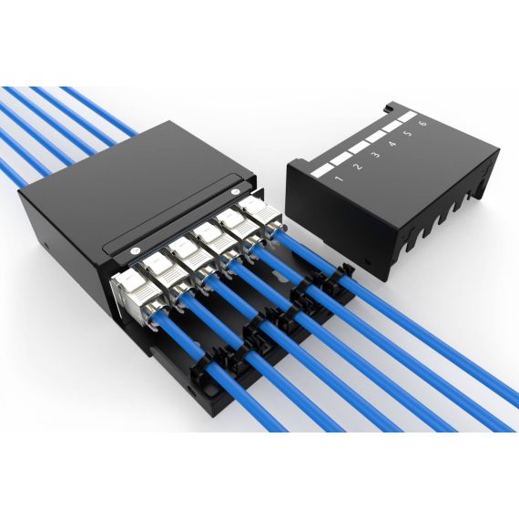 DIGITUS Consolidation point box, 6port Keystone DN937086