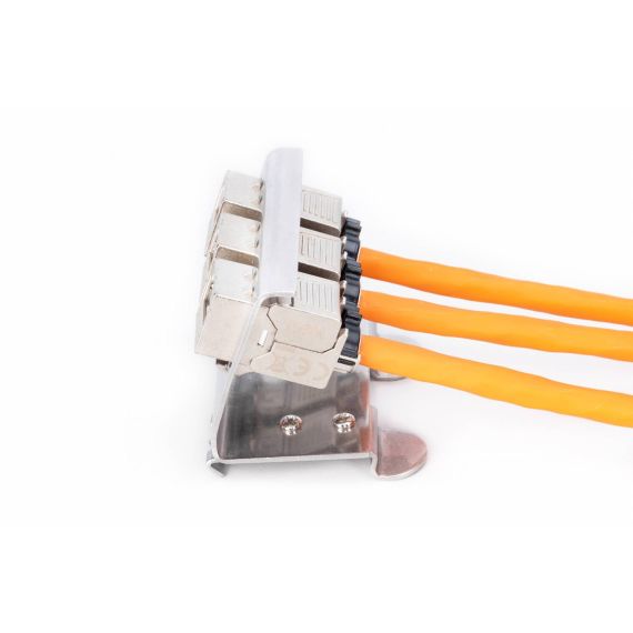 DIGITUS DIN rail adapter for 3x Keystone module AN25183