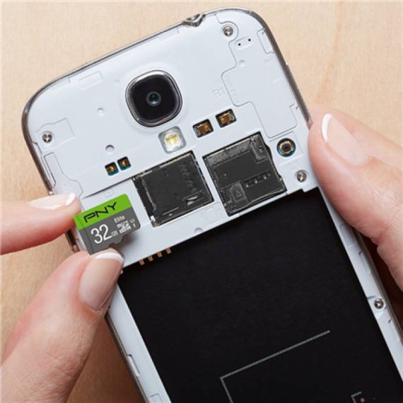 PNY Flash memory card (microSDHC to SD PSDU32GU185GWGE