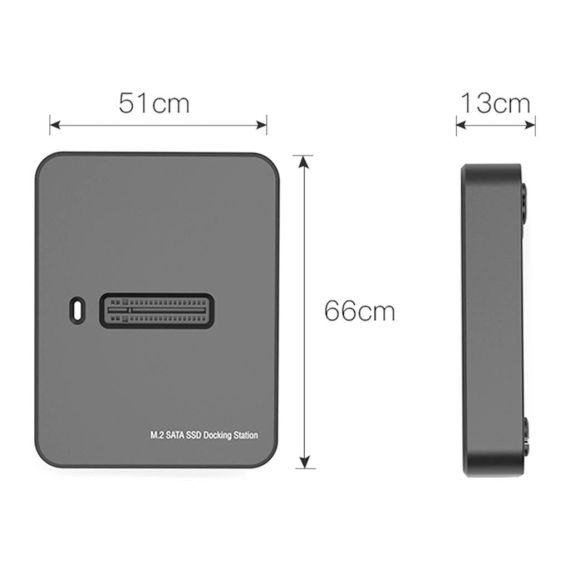 Gembird DD-U3M2 - SSD docking station - M.2 - M.2 Card (PCIe NVMe