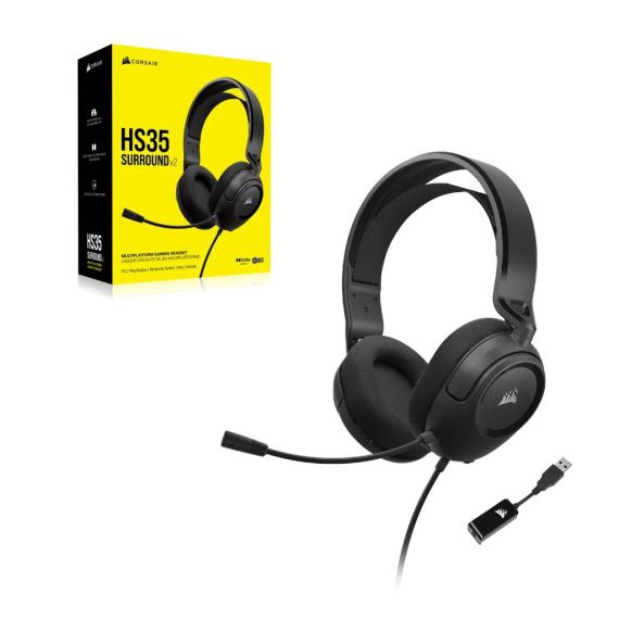 CORSAIR Gaming HS35 SURROUND v2 Headset full size CA9011386EU